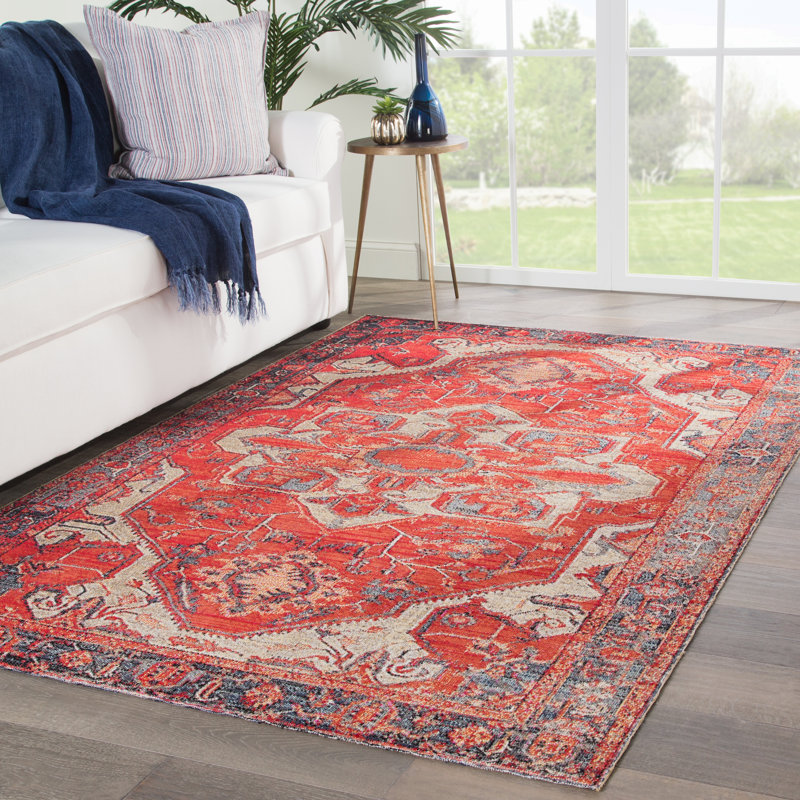 Brayson Oriental Red/Beige Indoor/Outdoor Area Rug & Reviews AllModern
